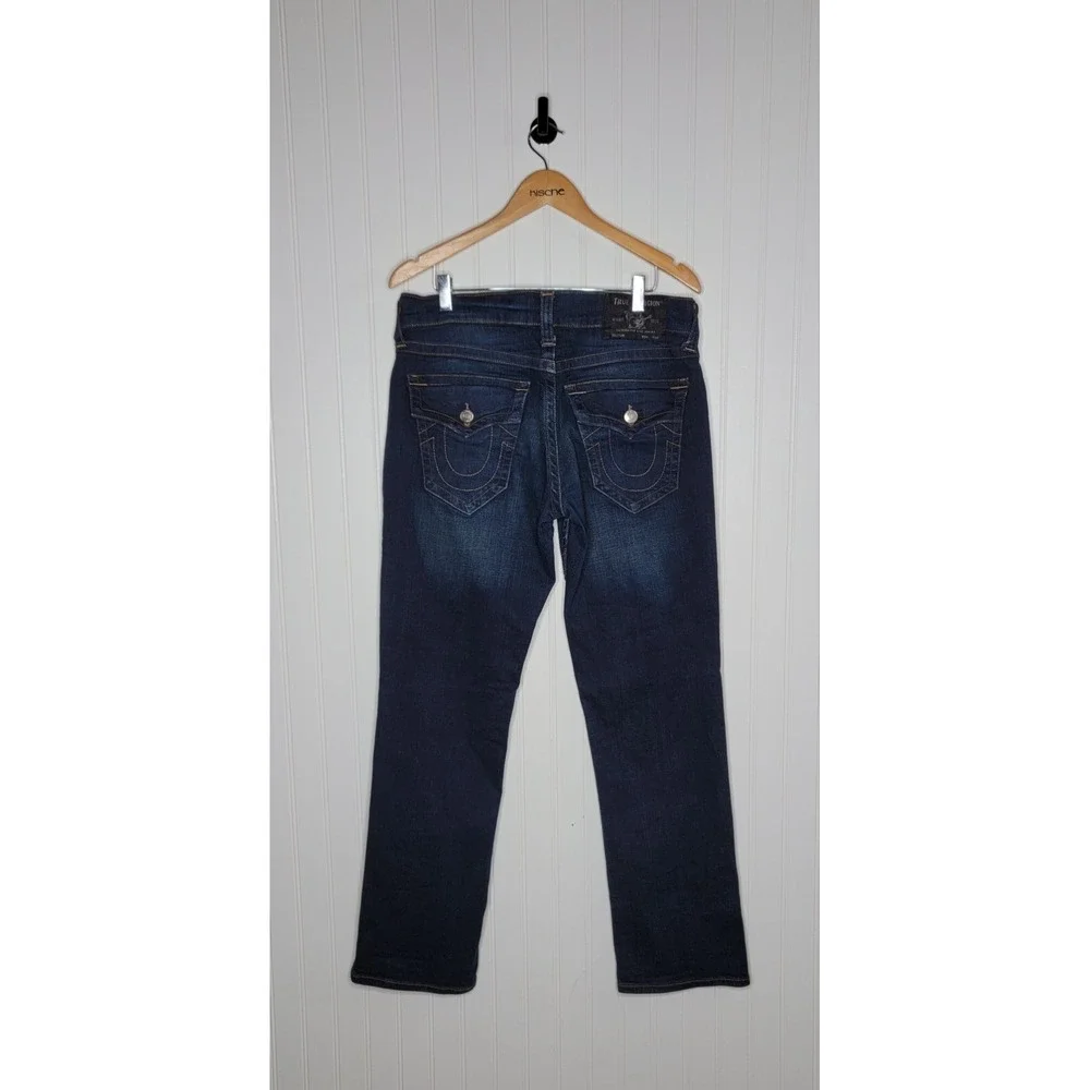 True Religion Ricky Jeans Men's Size 31 Relaxed Straight Leg Dark Wash Denim